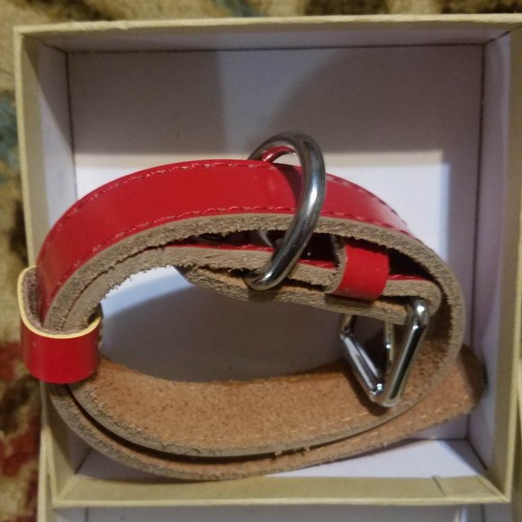 New Trevano Genuine Leather Dog Collar with Alloy Buckle - Picture 1 of 5
